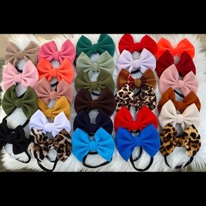 Nylon bows for girls in stock